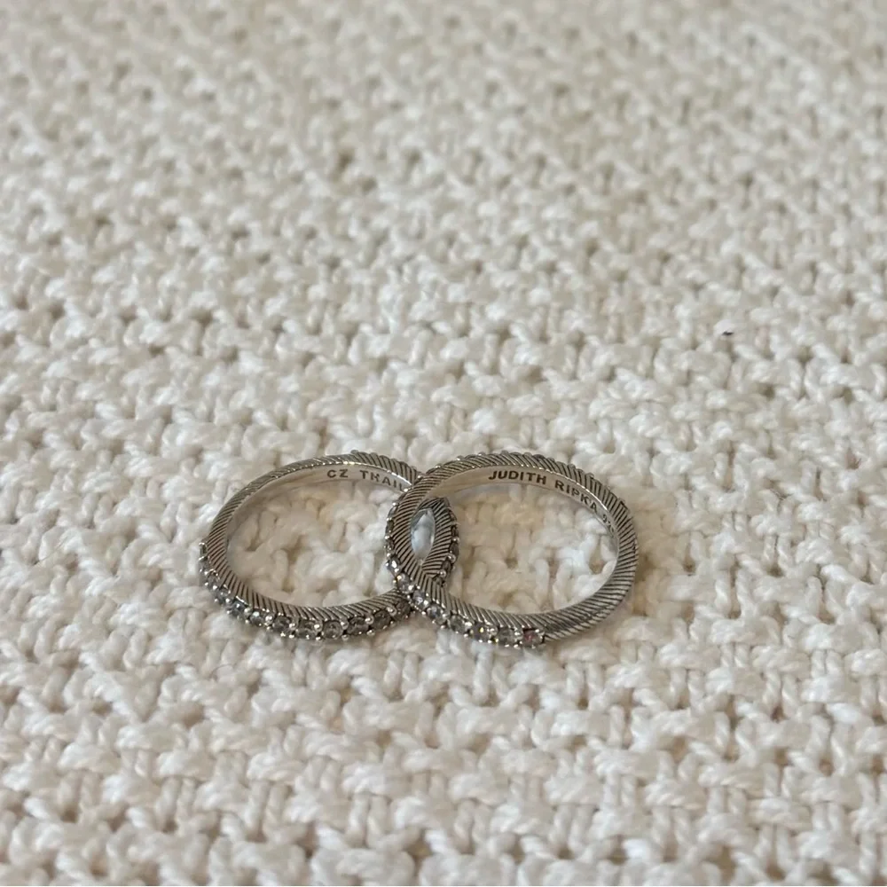 Judith Ripken silver stack rings - Picture 2 of 4